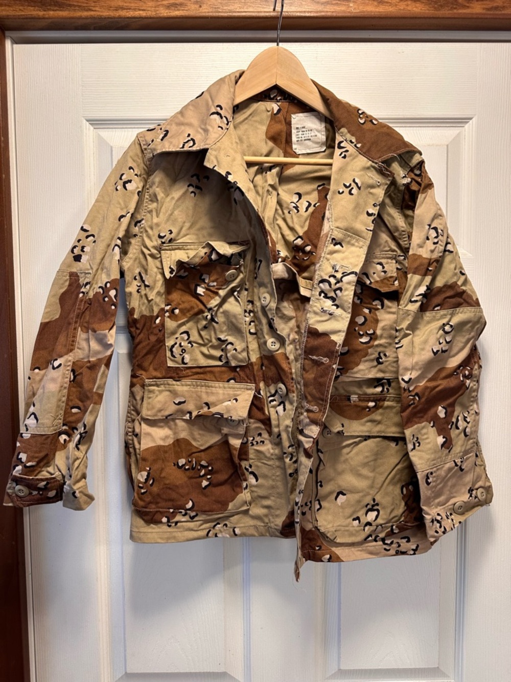 Chocolate chip Desert Camo Field Jacket - Tan & Brown